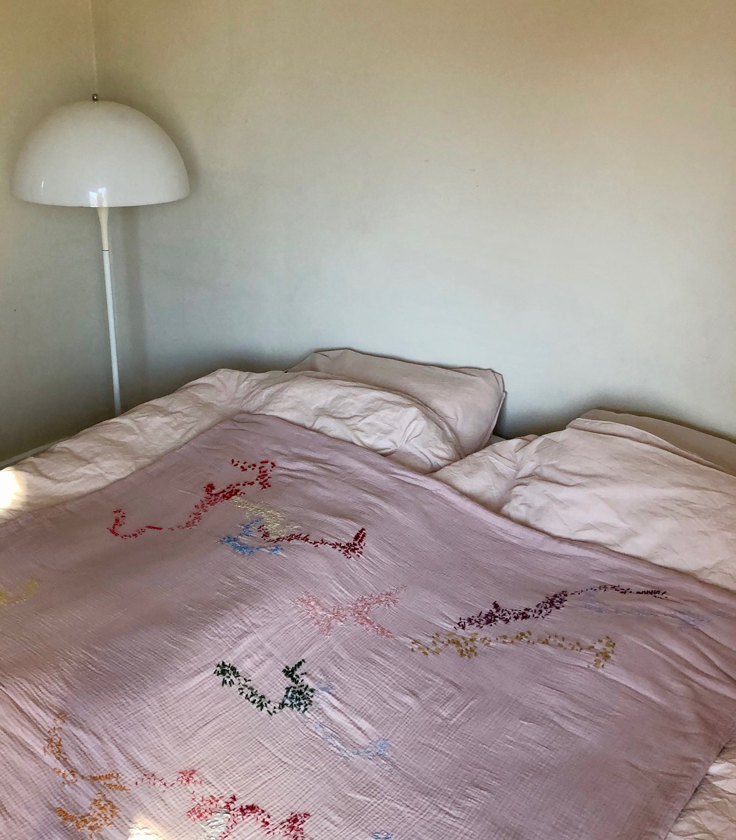 Handcrafted Quilt with Hand Embroidered Artwork